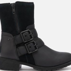 UGG WILDE BOOT - BRAND NEW NEVER WORN - SIZE US 7 EU 38 - BLACK - SUEDE/LEATHER